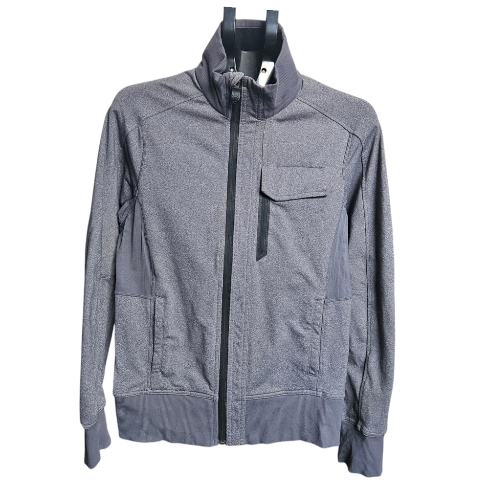 Lululemon Grey Luon Vent Tech Full Zip Jacket Size S
